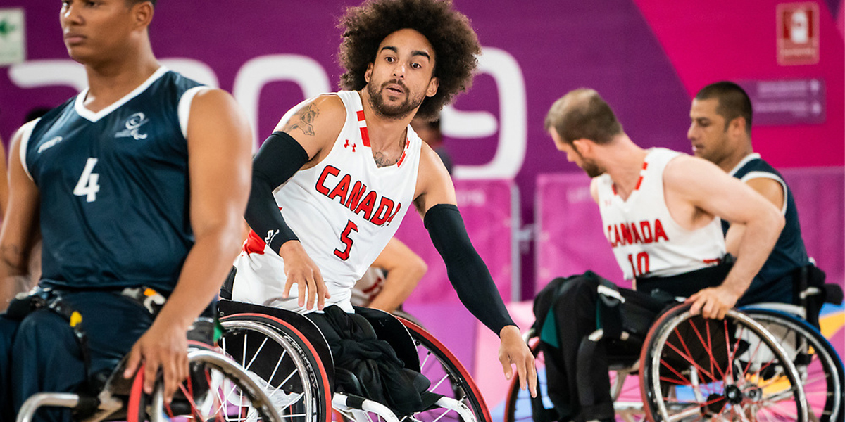 Deion Green during a game at the Lima 2019 Parapan American Games.