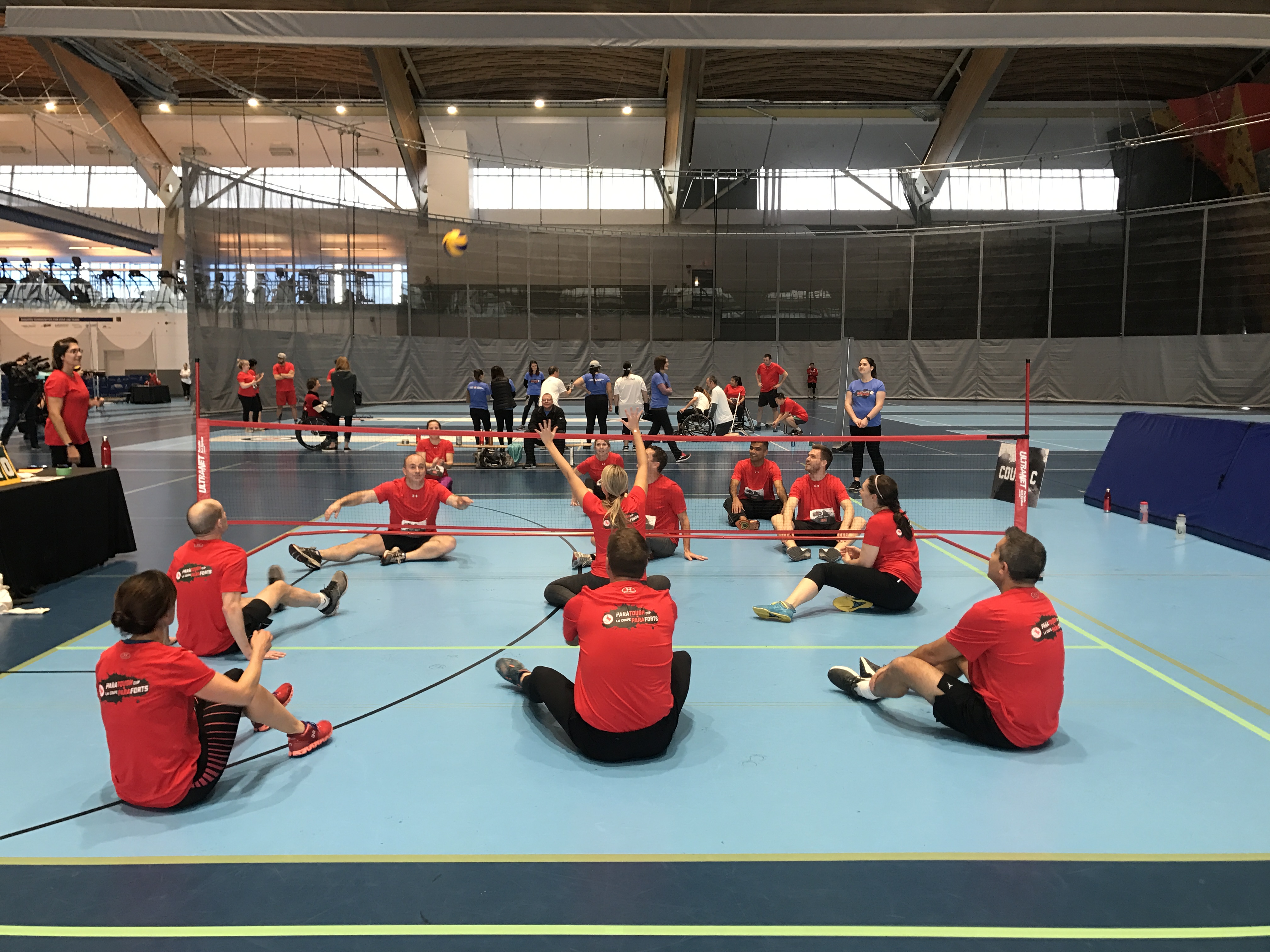 Sitting volleyball competition at ParaTough Cup Vancouver