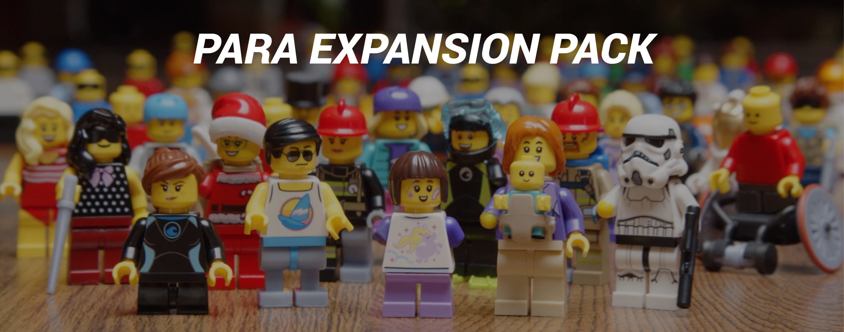 Many legos with the text: para expansion pack
