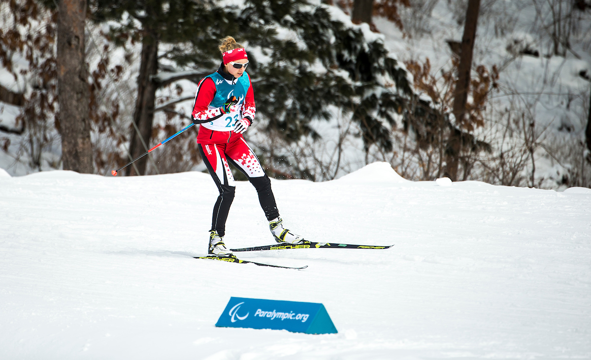 Natalie Wilkie skiing in PyeongChang