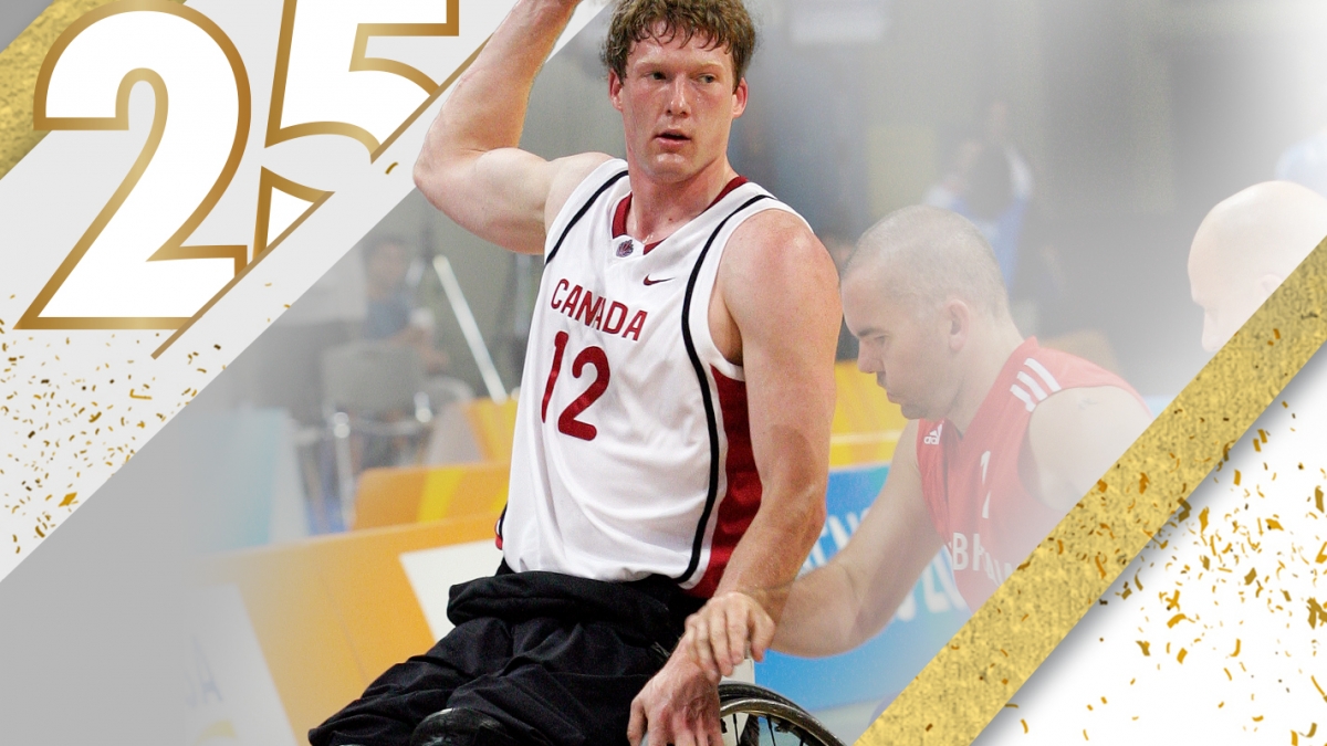 Ain image of Patrick Anderson at the Athens 2004 Paralympic Games 
