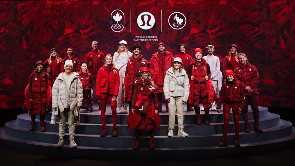 18 Olympic and Paralympic athletes modelling the Beijing 2022 Olympic and Paralympic Winter Games lululemon athlete kit