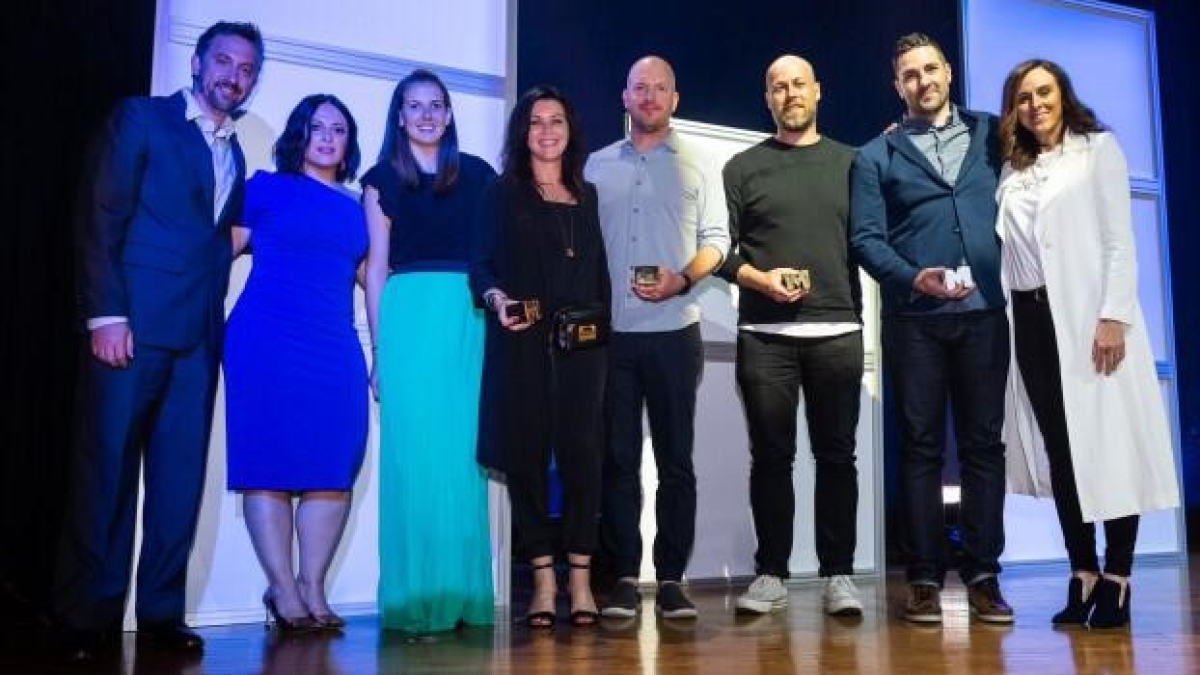 Members of the CPC and BBDO accept their Best of Show award at the 2019 Marketing Awards.