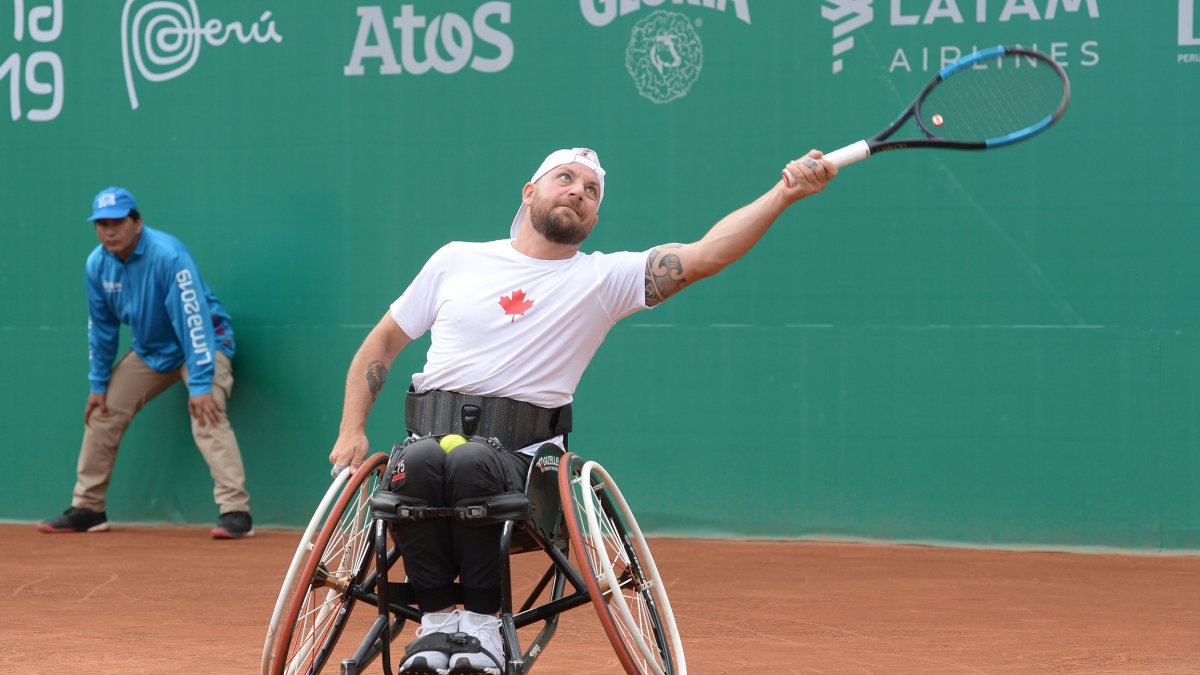 Mitch McIntyre in action at the Lima 2019 Parapan Am Games