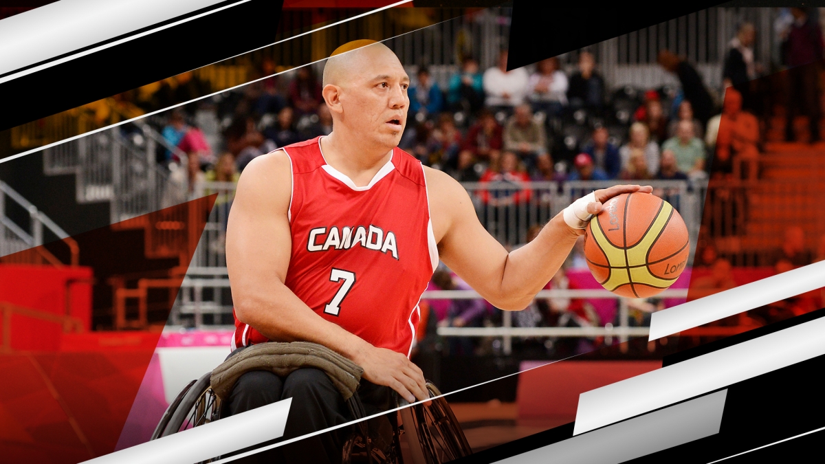 Paralympic basketball star Richard Peter in action at the London 2012 Paralympic Games