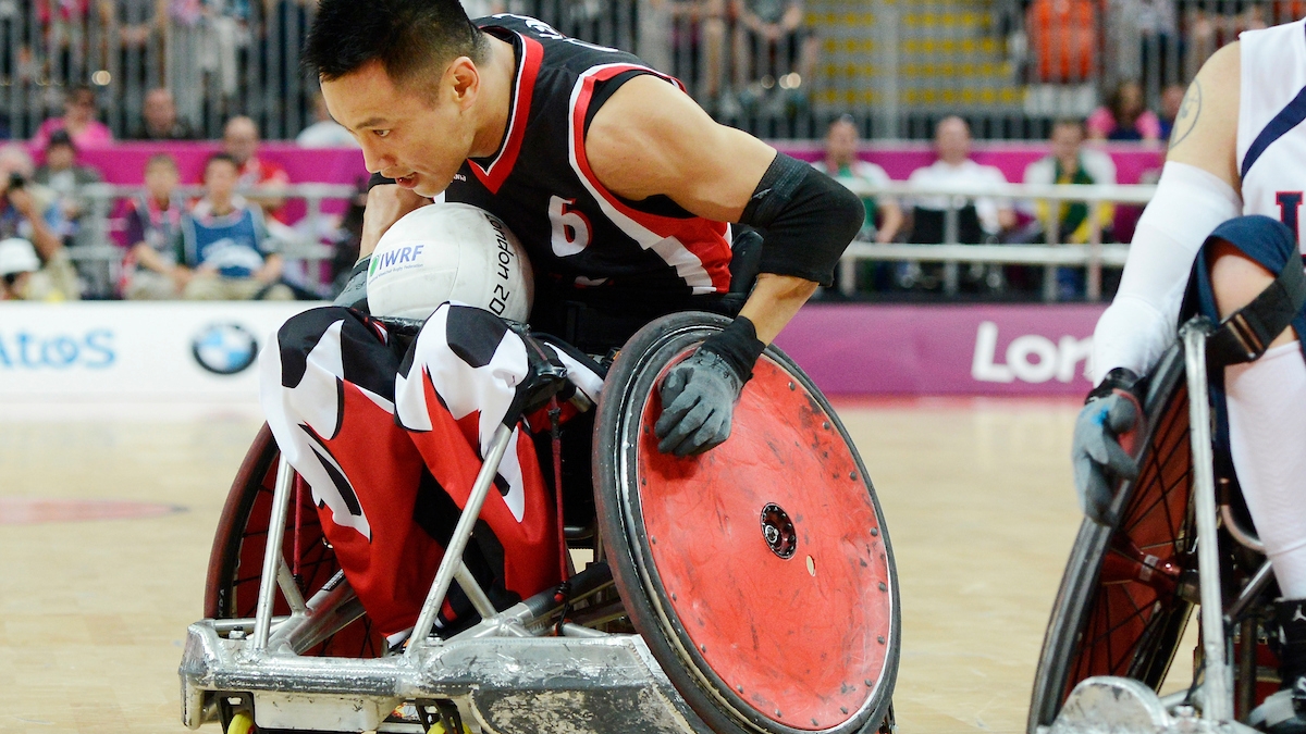 Ian Chan competing at the London 2012 Paralympic Games. 