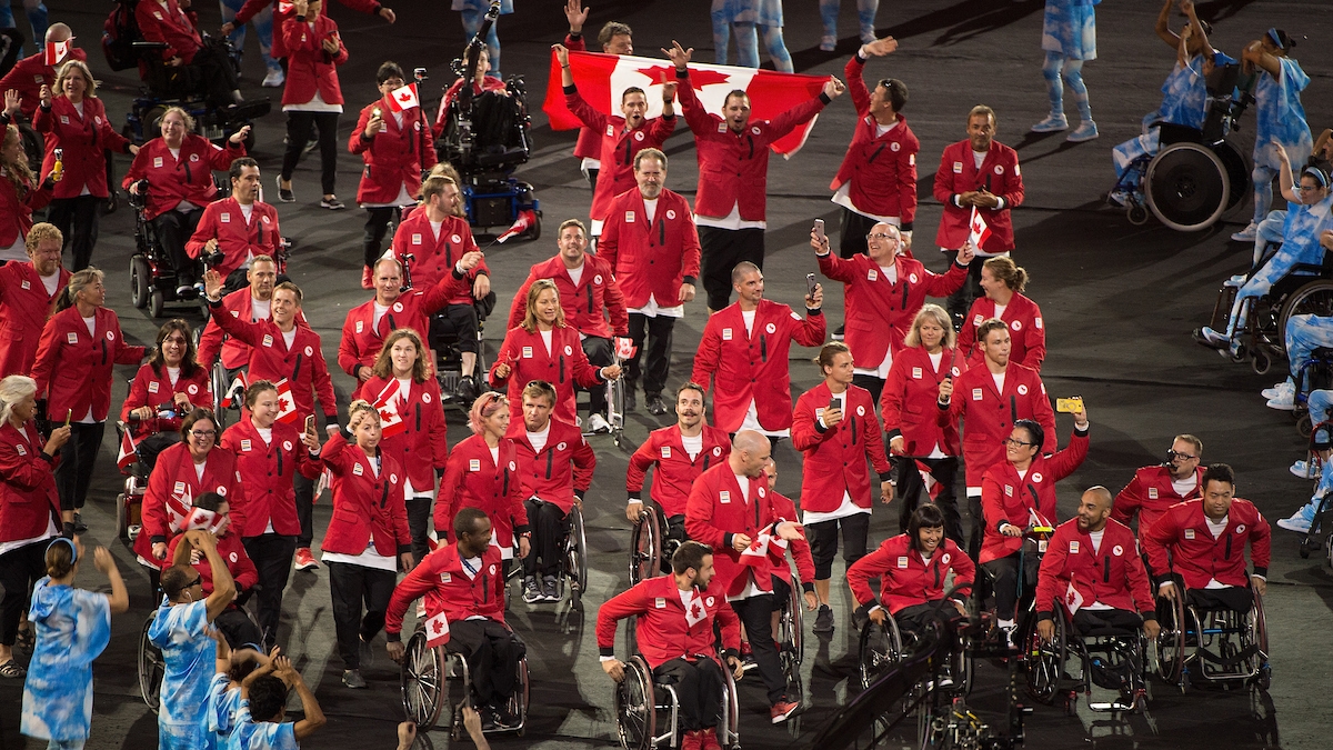 Canada enters the stadium for the Rio 2016 Paralympic Games Opening Ceremony