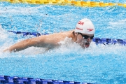 Matthew Cabraja swimming