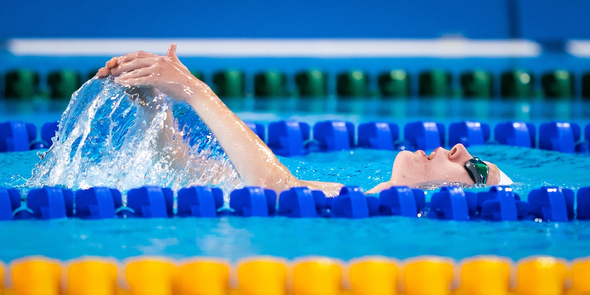 Jacob Brayshaw competes in Para Swimming at Lima 2019