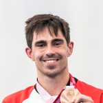 Stefan Daniel with his bronze medal