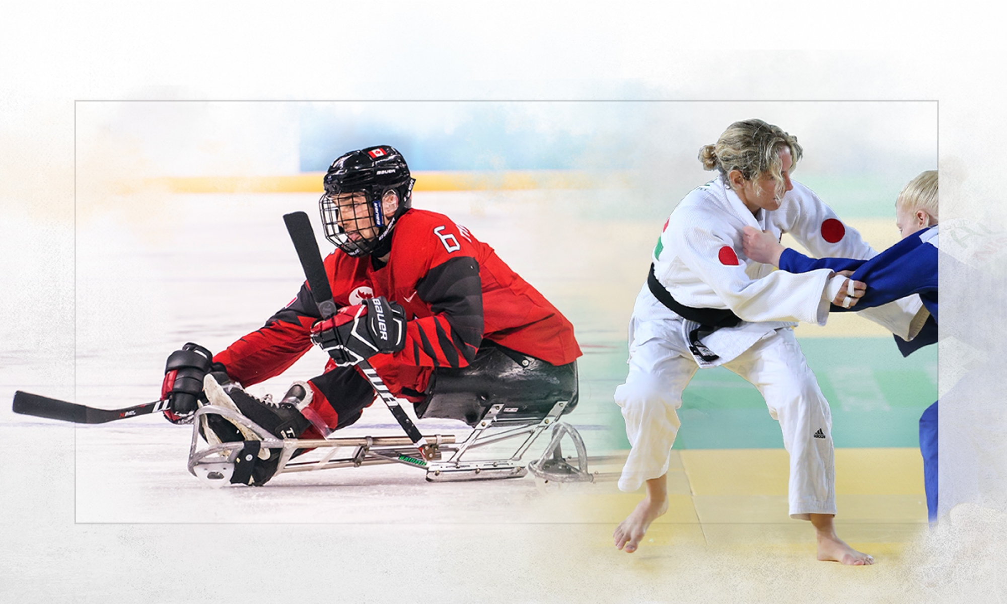 Rob Armstrong para ice hockey and Priscilla Gagne judo