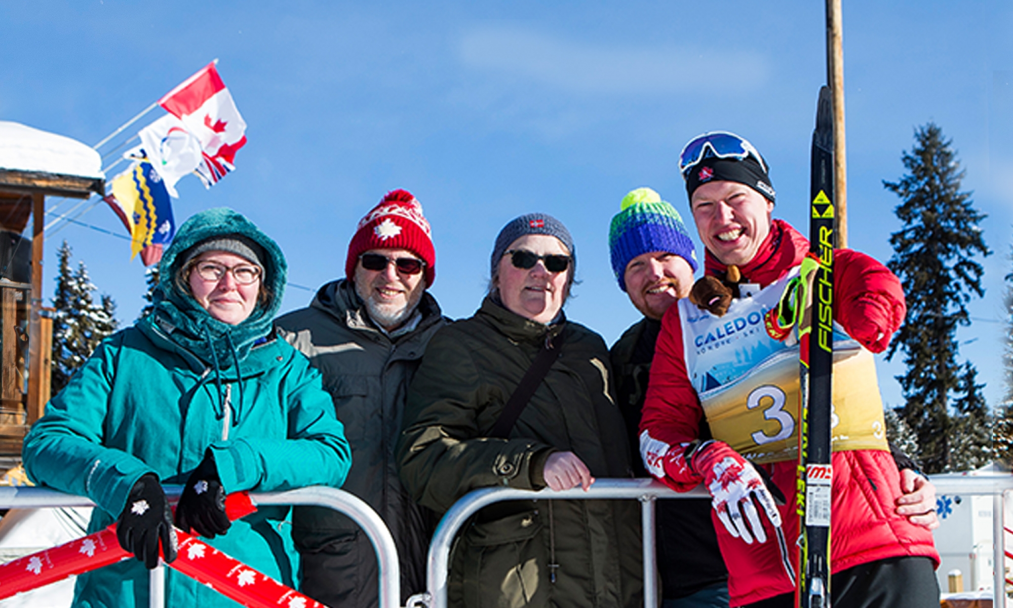Nordic athletes and family