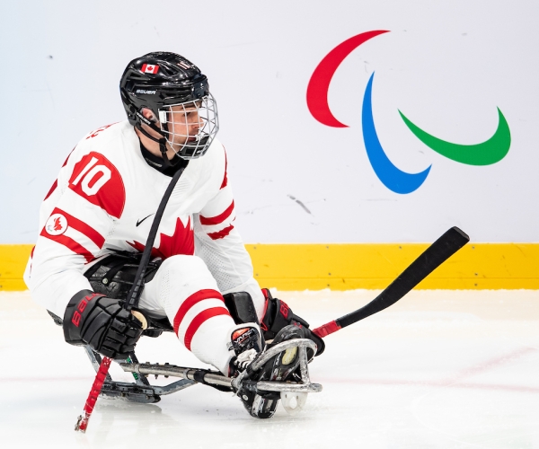 Ben Delaney in action at the Beijing 2022 Paralympic Winter Games