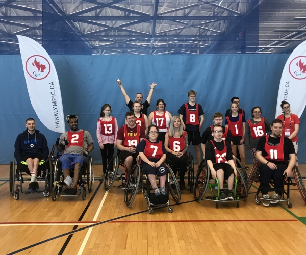A group photo of the 16 participants at the Paralympian Search event in Halifax on May 25. 