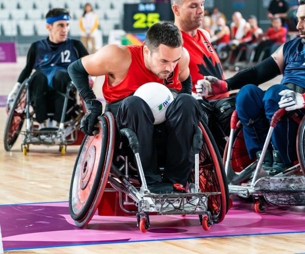 Patrice Dagenais in Canada's first match of the Lima 2019 Parapan Am Games