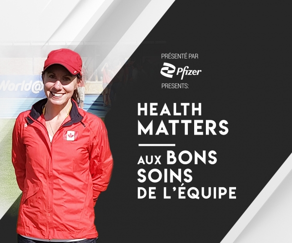 A photo of Athletics Canada Para Medical Lead Patricia Roney for the Pfizer Health Matters series