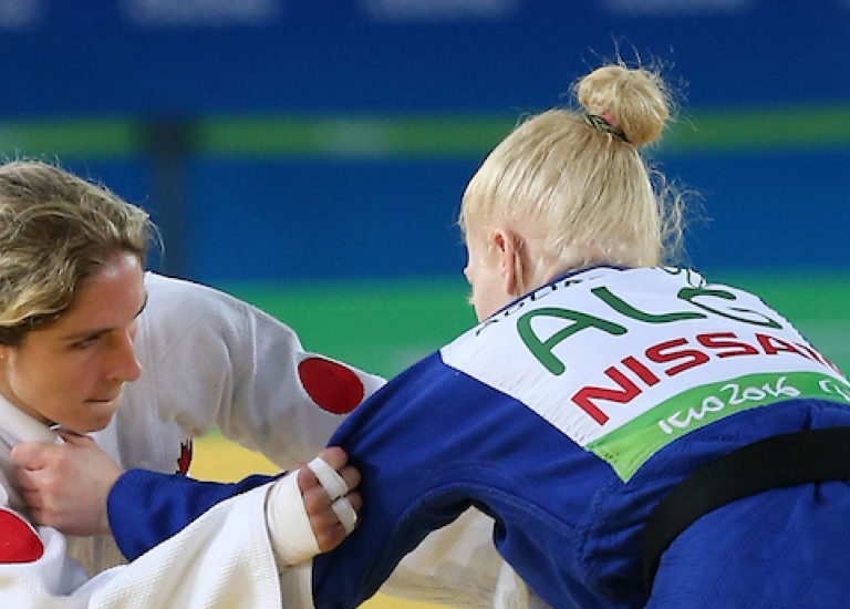 Priscilla Gagne para judo