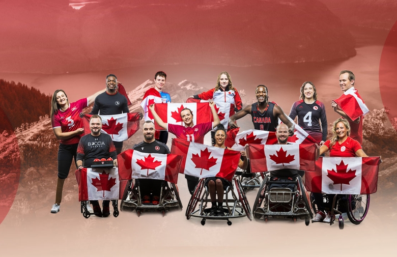 Canada header with athletes