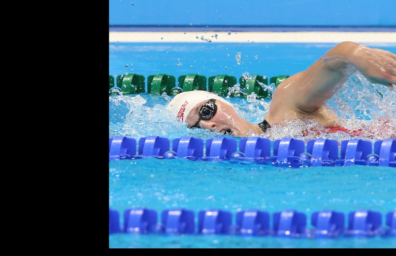 Abi Tripp swimming in Rio