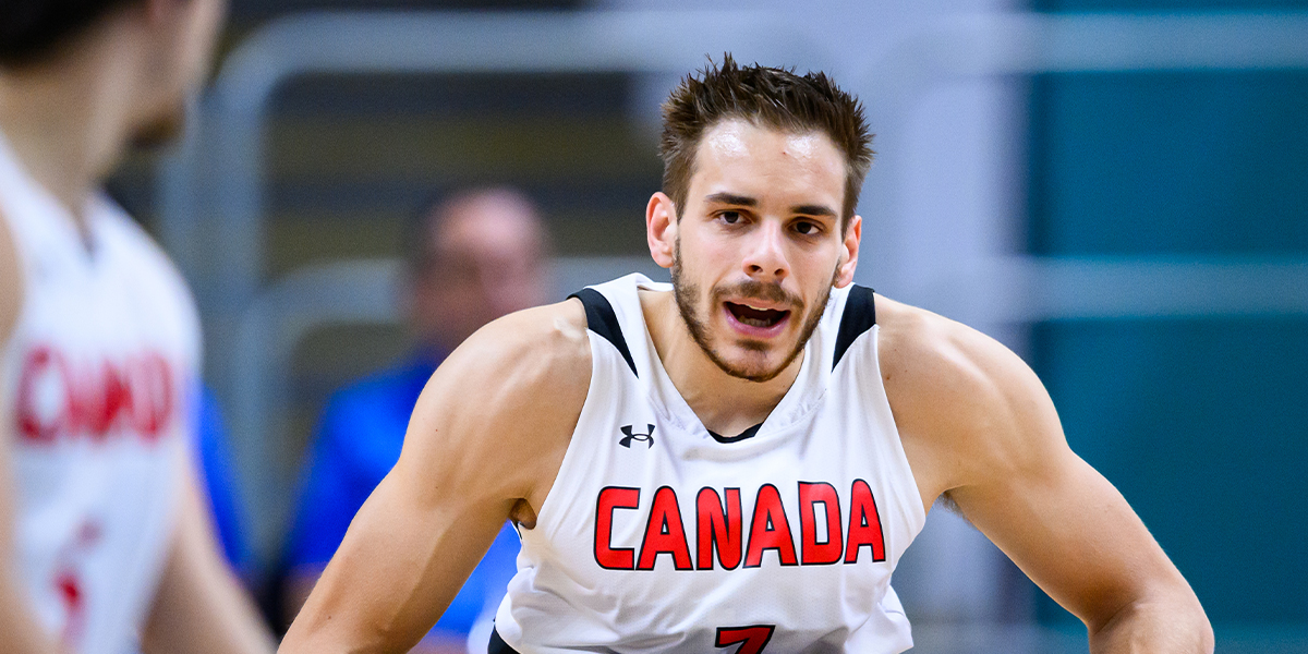 Canadian Wheelchair basketball player Vincent Dallaire during a match at the Santiago 2023 Parapan American Games.