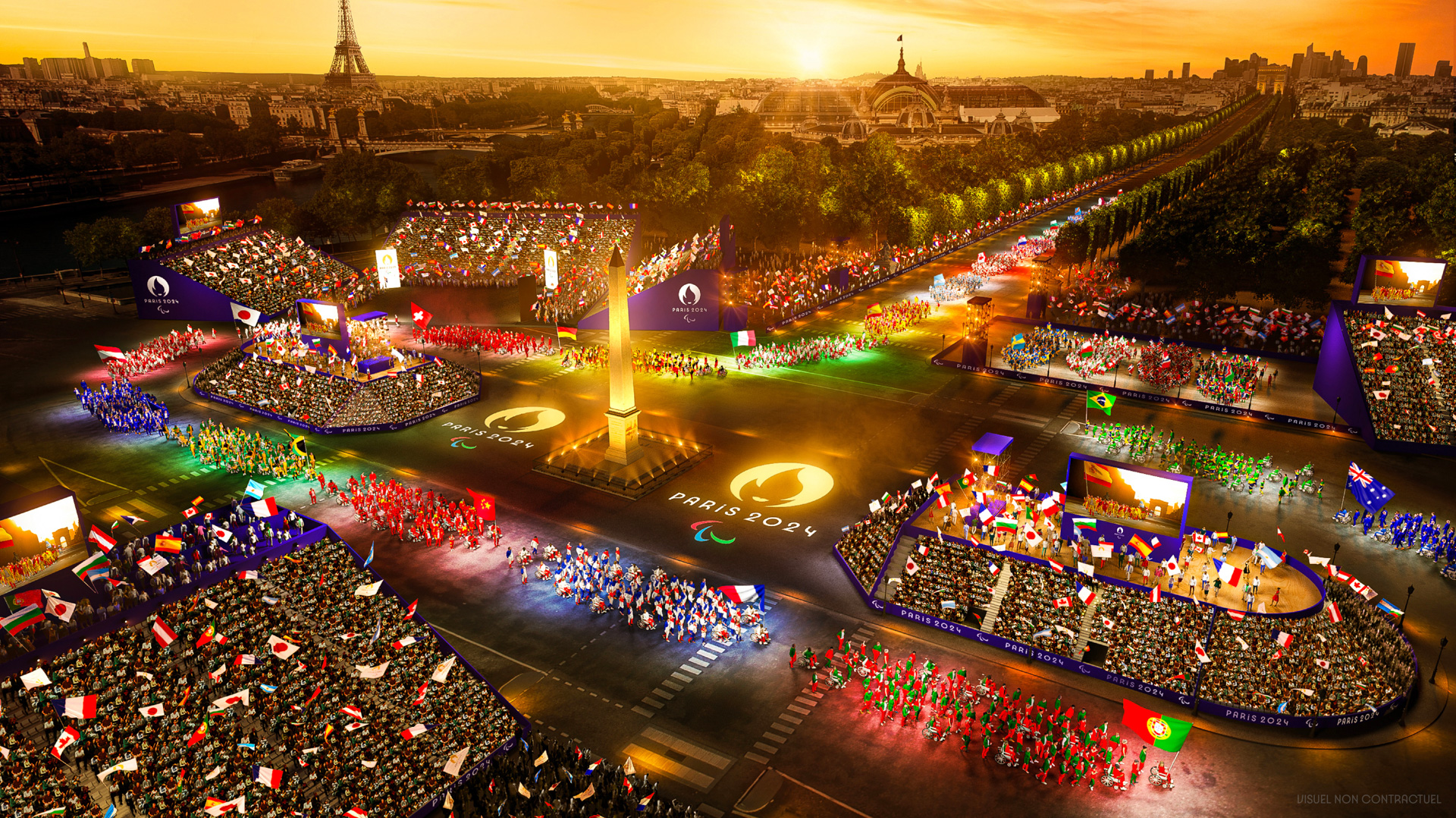 The Athlete Parade in Paris 2024