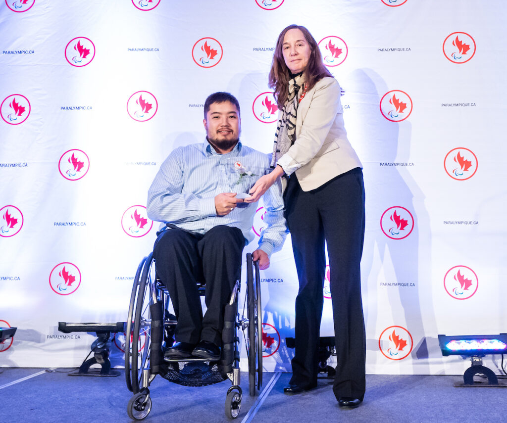 Highlights from the awards luncheon at the CPC Paralympic Summit 2018 at the Palliser Hotel in Calgary, Alberta on November 15, 2018.  Ken Thom posthumously takes home development coach award.