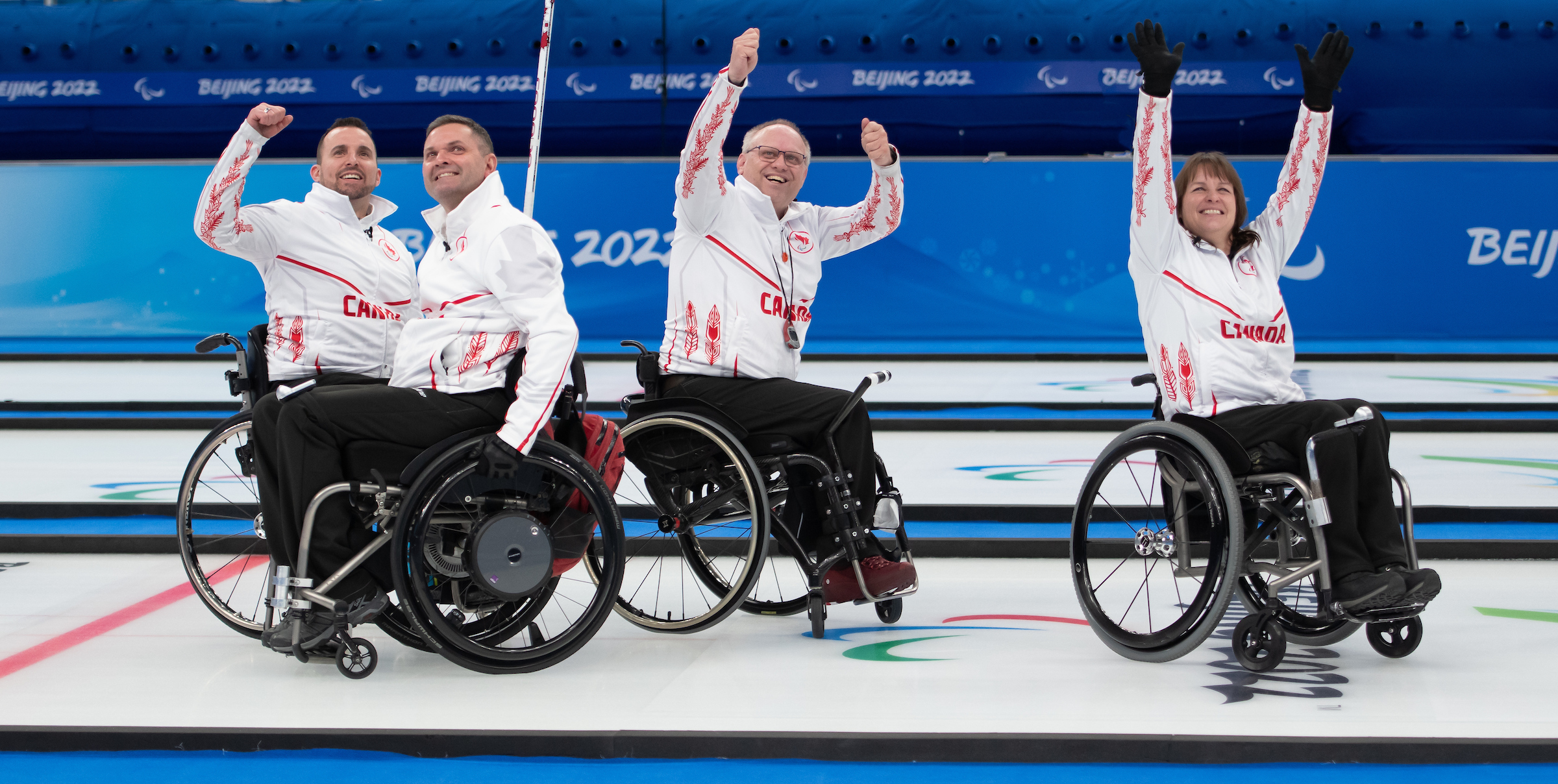 Jon Thurston, Mark Ideson, Dennis Thiessen, and Ina Forrest, Beijing 2022 - Wheelchair Curling