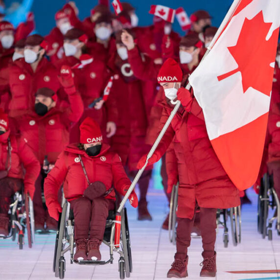 Canadian Paralympic Team at the Beijing 2022 Paralympics Opening Ceremony
