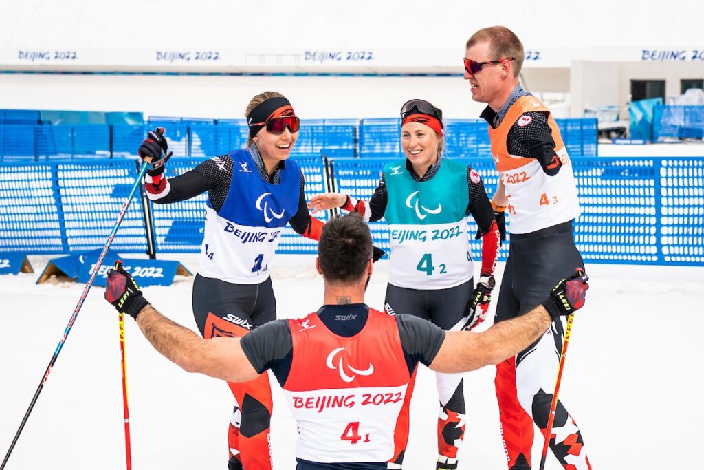 Mark Arendz, Natalie Wilkie, Emily Young, Collin Cameron, Beijing, 2022 - Cross Country