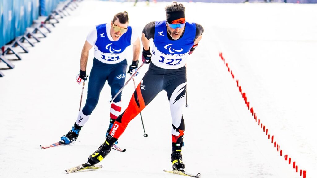 Brian McKeever racing in cross country at Beijing 2022