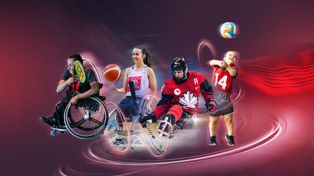 Athletes against a colourful background for the purpose of describing the PFC's IGNITE Campaign