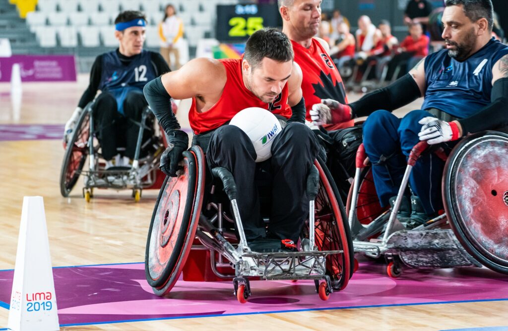 Patrice Dagenais in Canada's first match of the Lima 2019 Parapan Am Games