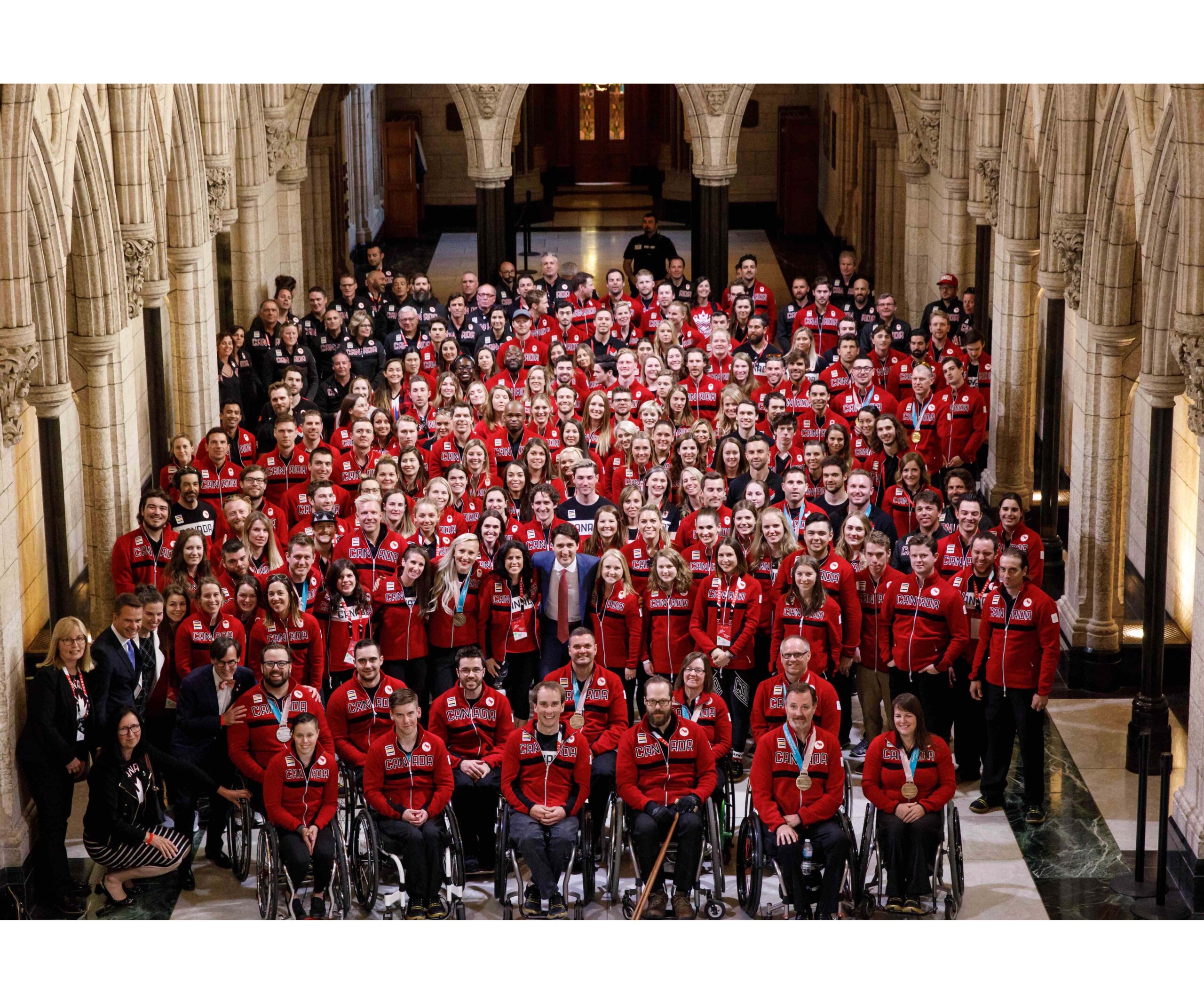 Team Canada Celebration Group Shot