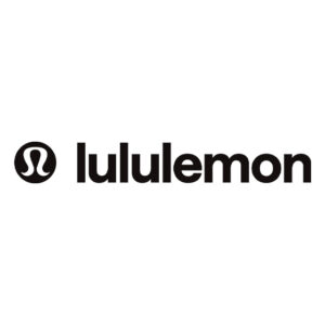 Black lululemon logo featuring the brand's signature stylized symbol enclosed in a circle, followed by the lowercase word 'lululemon' in bold, sans-serif font.