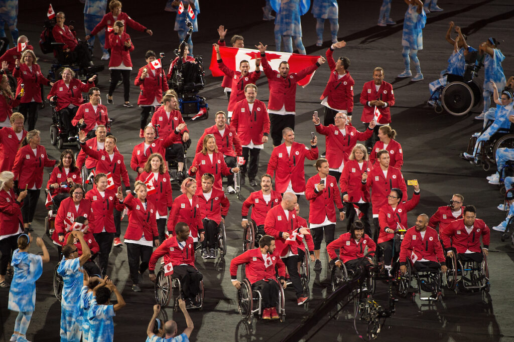 Canada enters the stadium for the Rio 2016 Paralympic Games Opening Ceremony