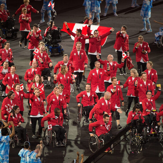 Team Canada enters the Rio 2016 Paralympic Games Opening Ceremony