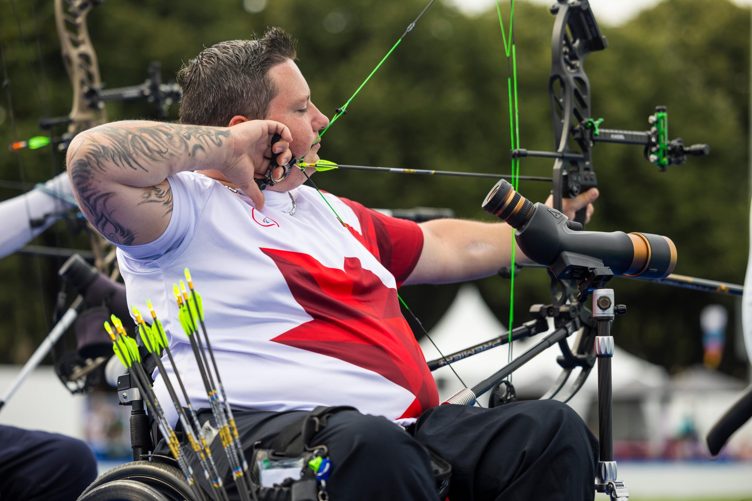 Kyle Tremblay. Para archery