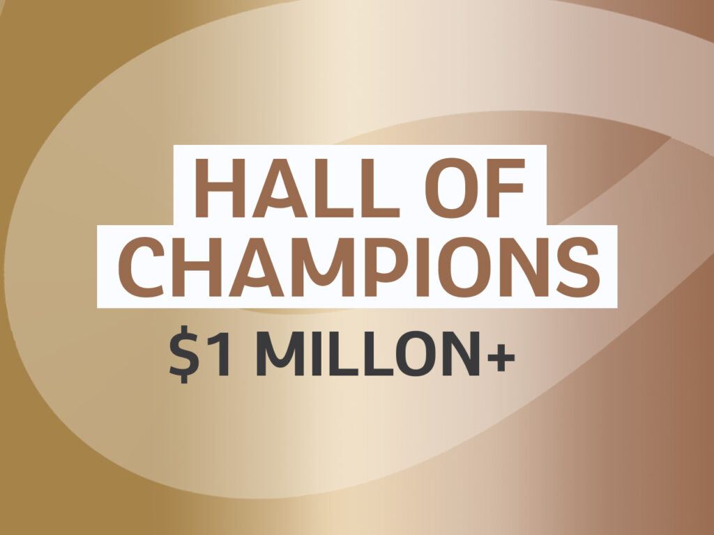 $1 Million + Hall of Champions