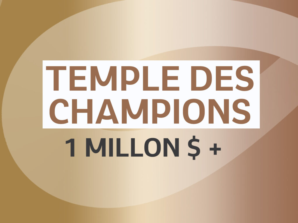 Temple des champions – 1 million $