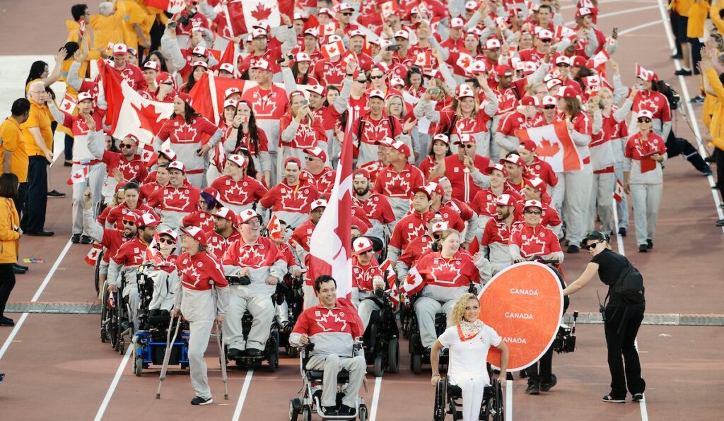Opening ceremony photo of team