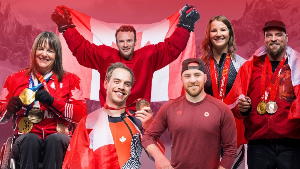 Graphic with all Team Canada athlete co-captains and honorary captain