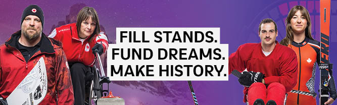 Athletes edited into a graphic to promote #FillTheStands fundraiser